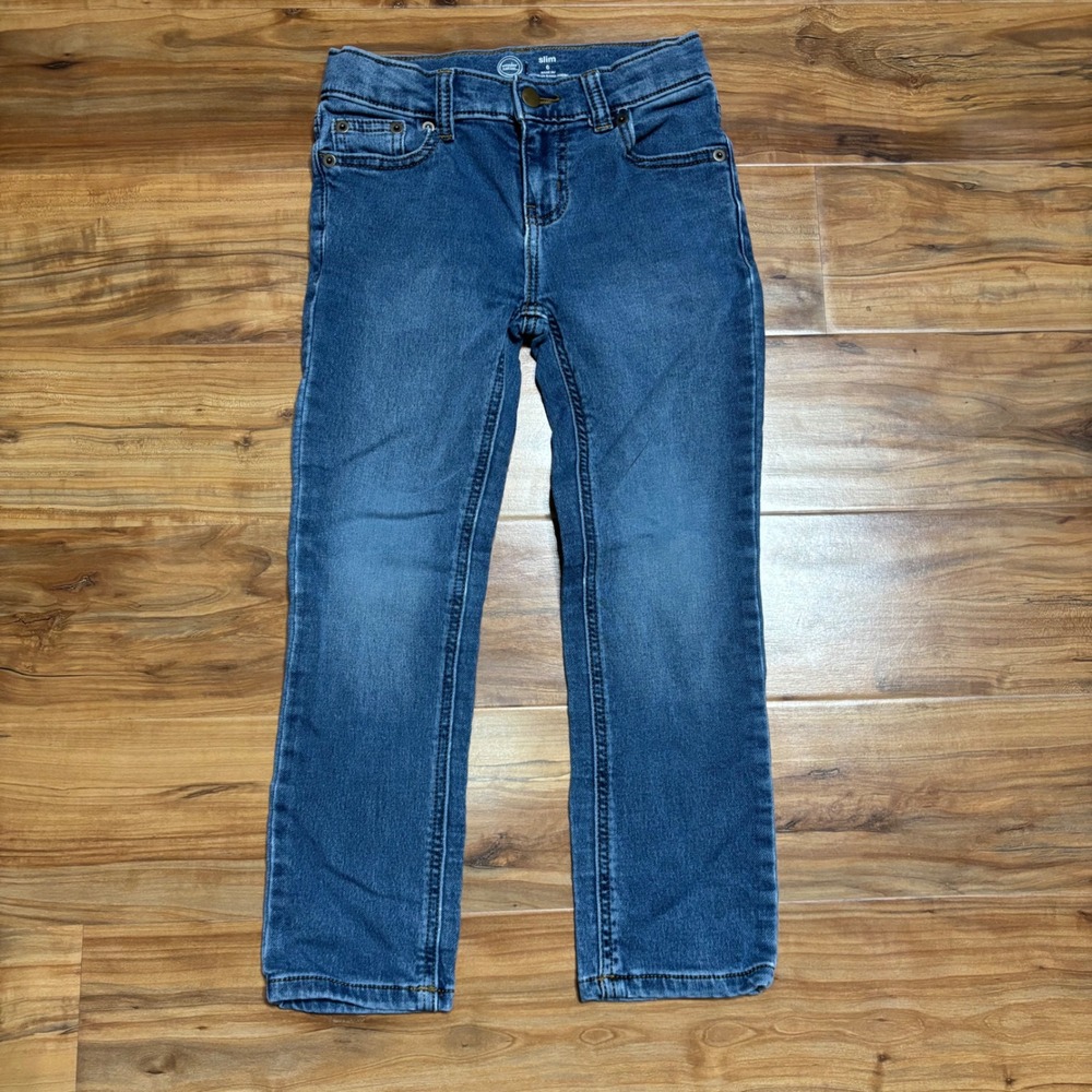Wonder Nation Slim Jeans‎ Adjustable Waist Denim Kids Size 6 Kids School Style